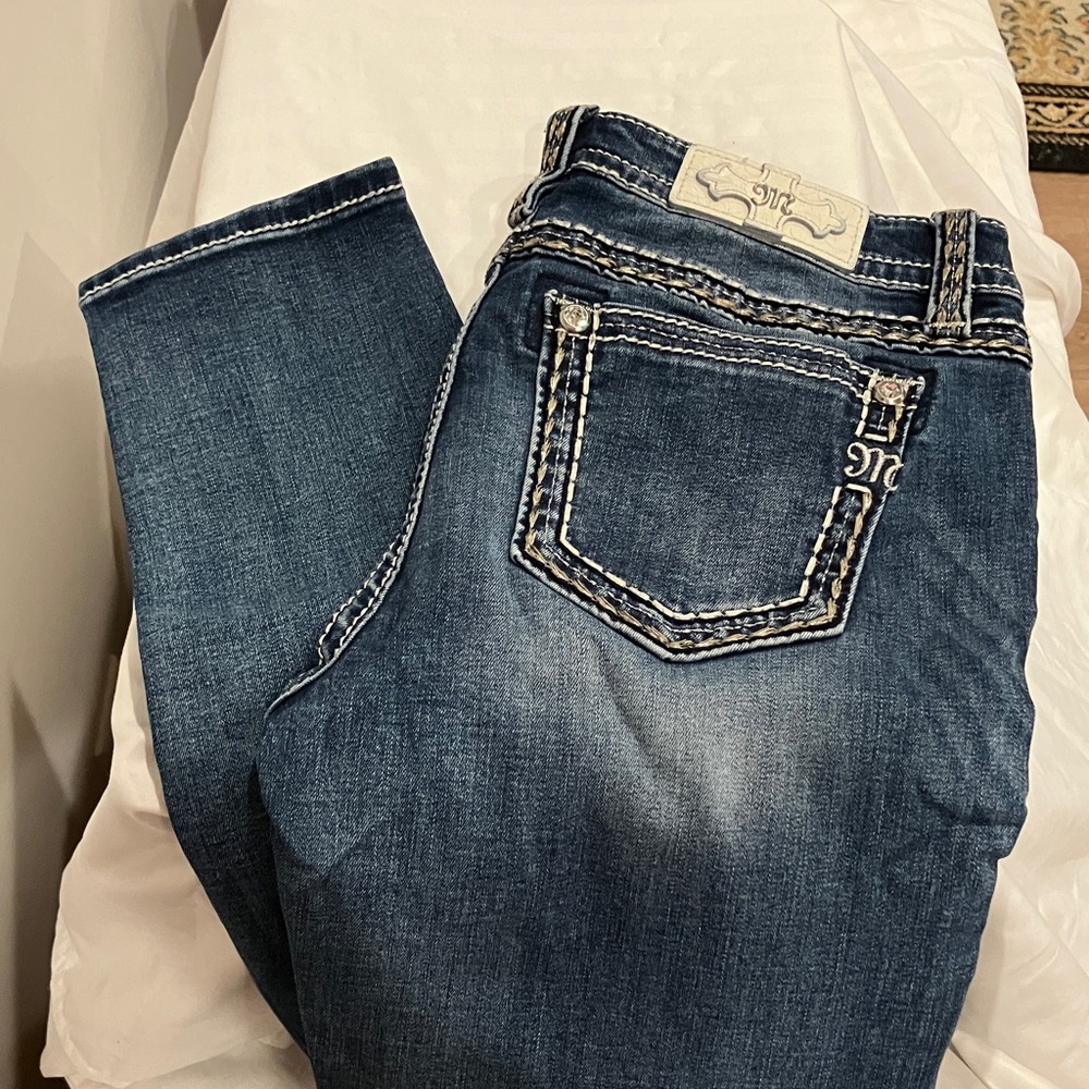 Miss Me Dark Blue Embellished Jeans - Picture 3 of 11